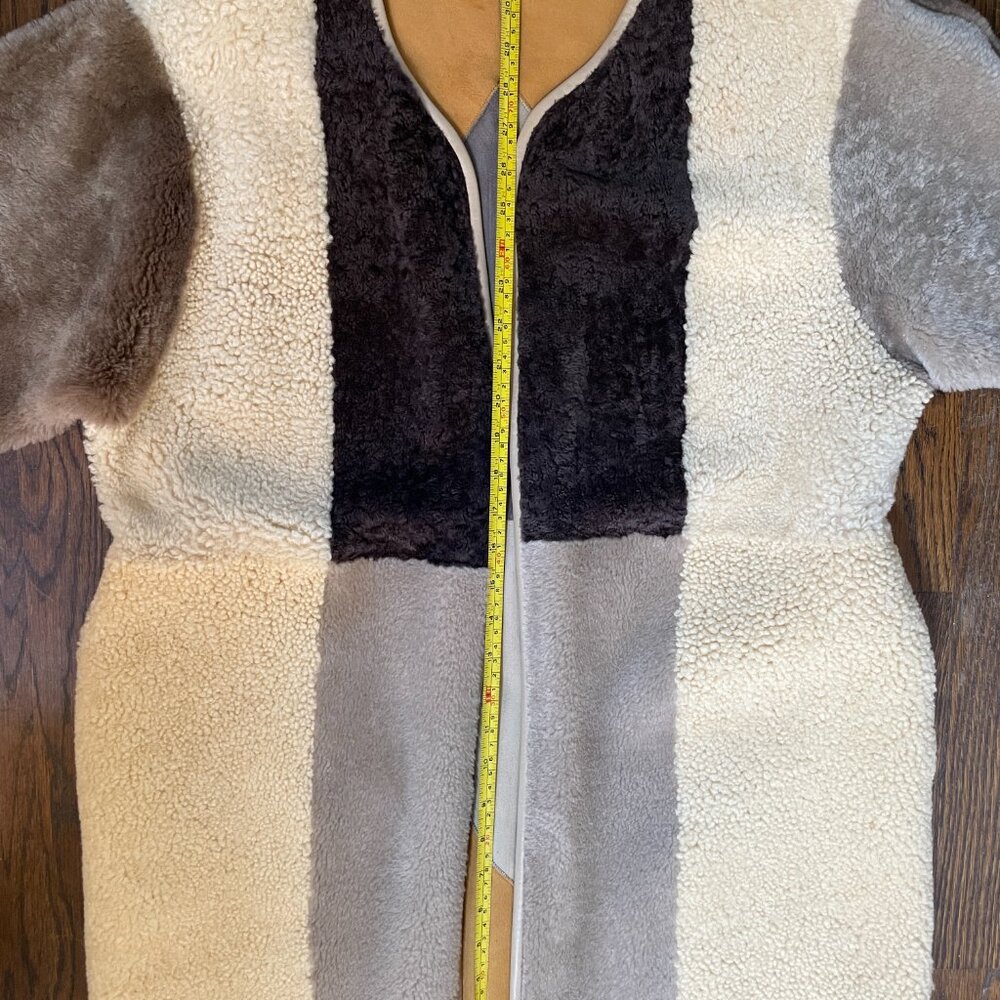 Milena Silvano Long Patchwork Jacket - image 3